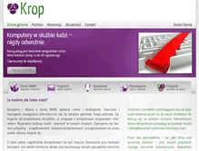Tablet Screenshot of krop.pl